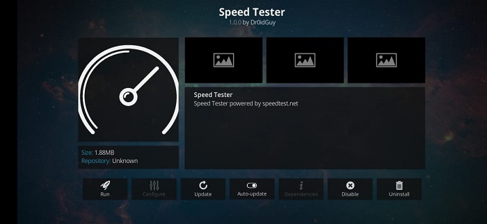 Kodi Speed Test