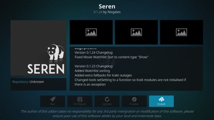 Kodi Seren New Update