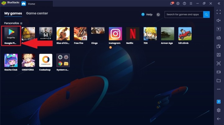 use bluestacks without google account