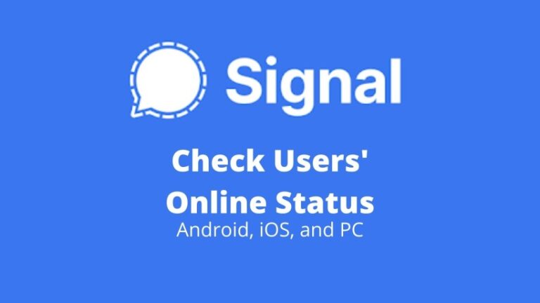 How to check if user is Online in Signal