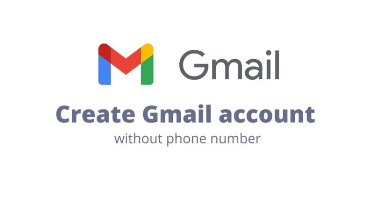 create Gmail account without phone number