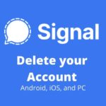 delete Signal account
