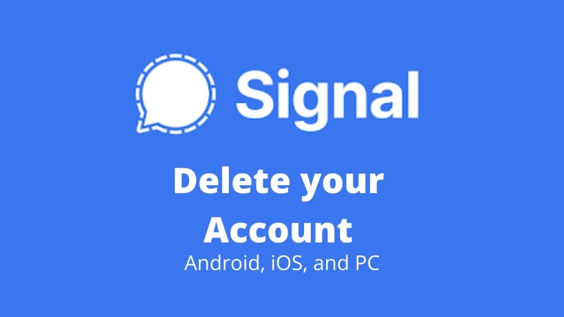 delete Signal account