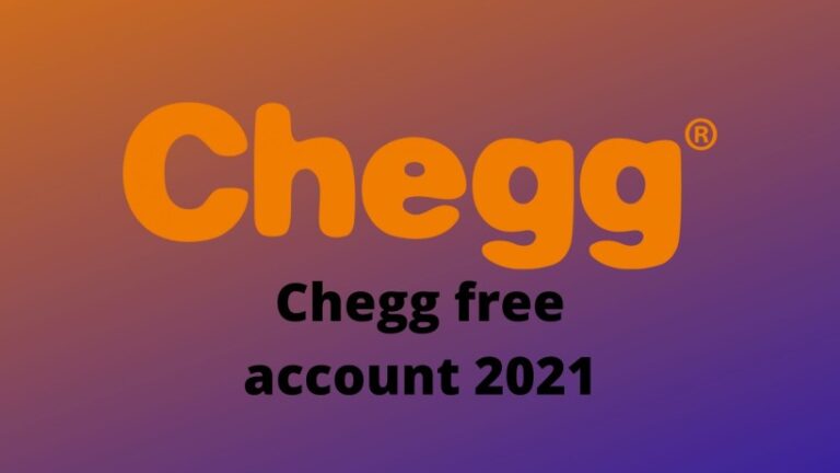 Chegg free account 2021