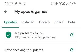 Fix Google Play Store Error checking for updates 2021