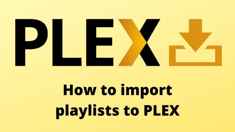 How to import playlists to PLEX