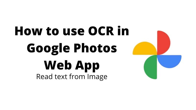 How to use OCR in Google Photos Web App