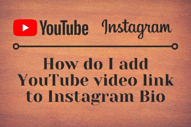 Add YouTube video link to Instagram Bio