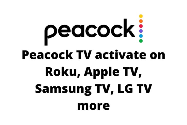 peacock tv activate