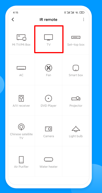 Mi remote app to reset Vizio Tv