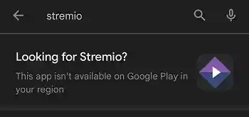 Stremio is not available on your region