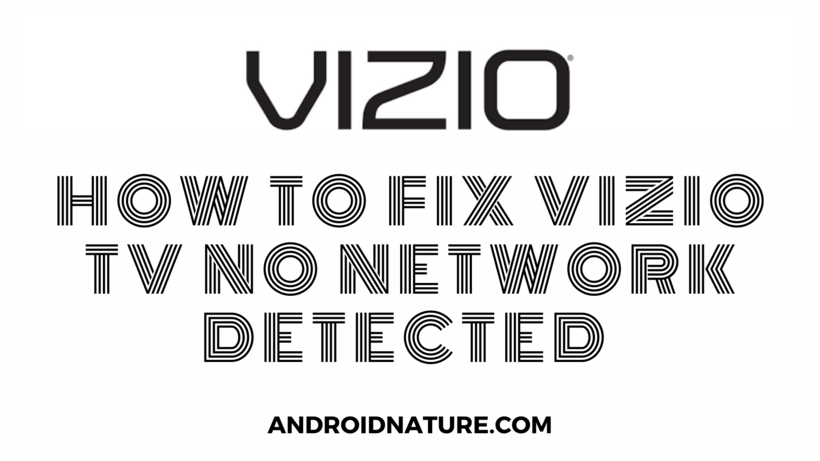 vizio no network detected