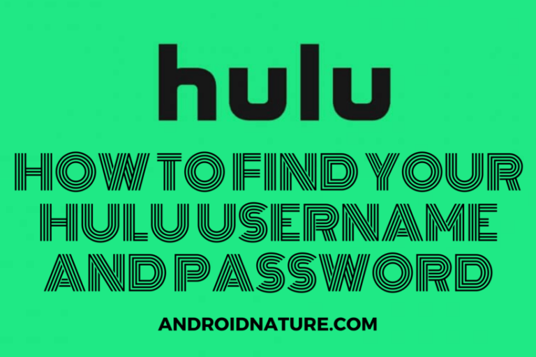 find Hulu your username and password