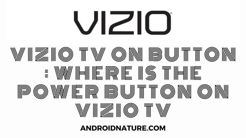 power button on Vizio TV