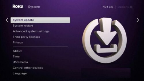 System settings of TCL TV