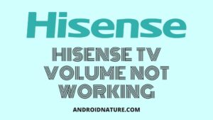 Hisense TV audio not working