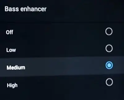 Bass enhancer in TCL TV