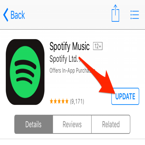 How to update the spotify app