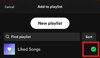 Unlike song in Spotify