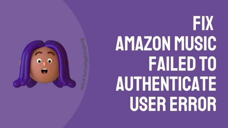 fix Amazon music failed to authenticate user error