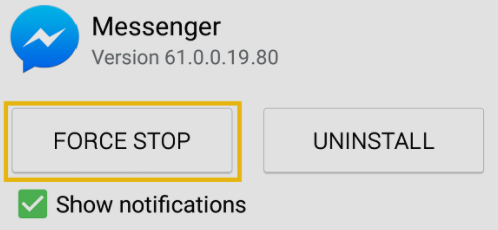 can't open messenger
