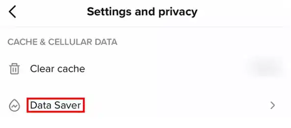 turn off data saver mode tiktok