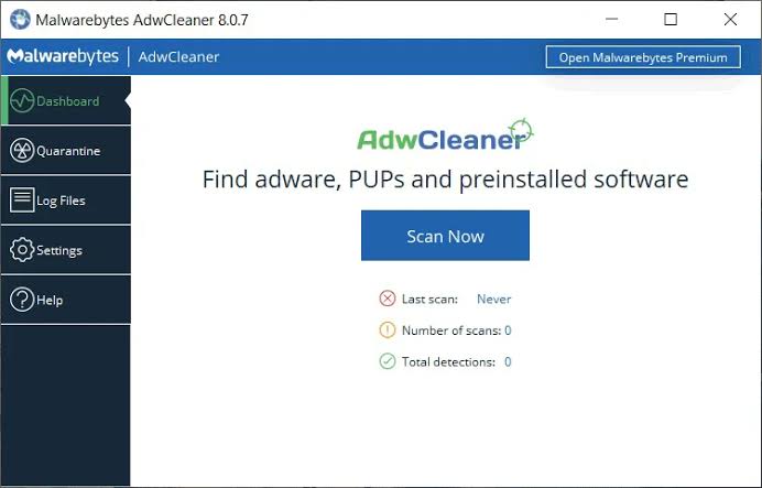 Malwarebytes AdwCleaner