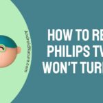 How to reset a Philips TV that won't turn on