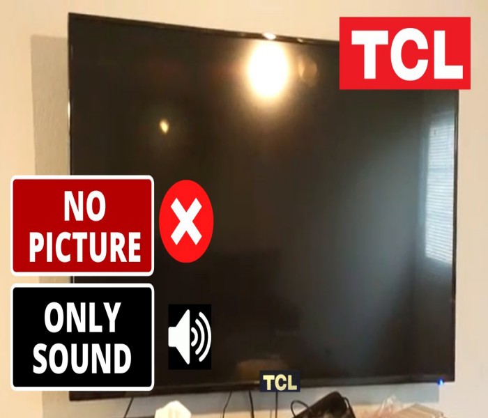 TCL TV No Video only sound problem
