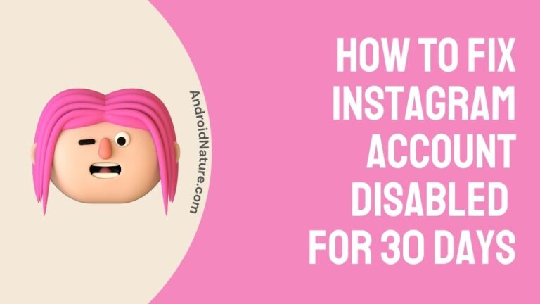 Instagram disabled my account for 30 days