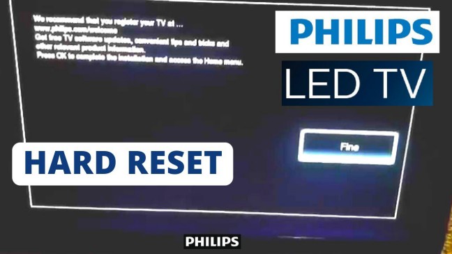 Reset Philips tv