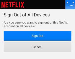 Netflix signout all devices