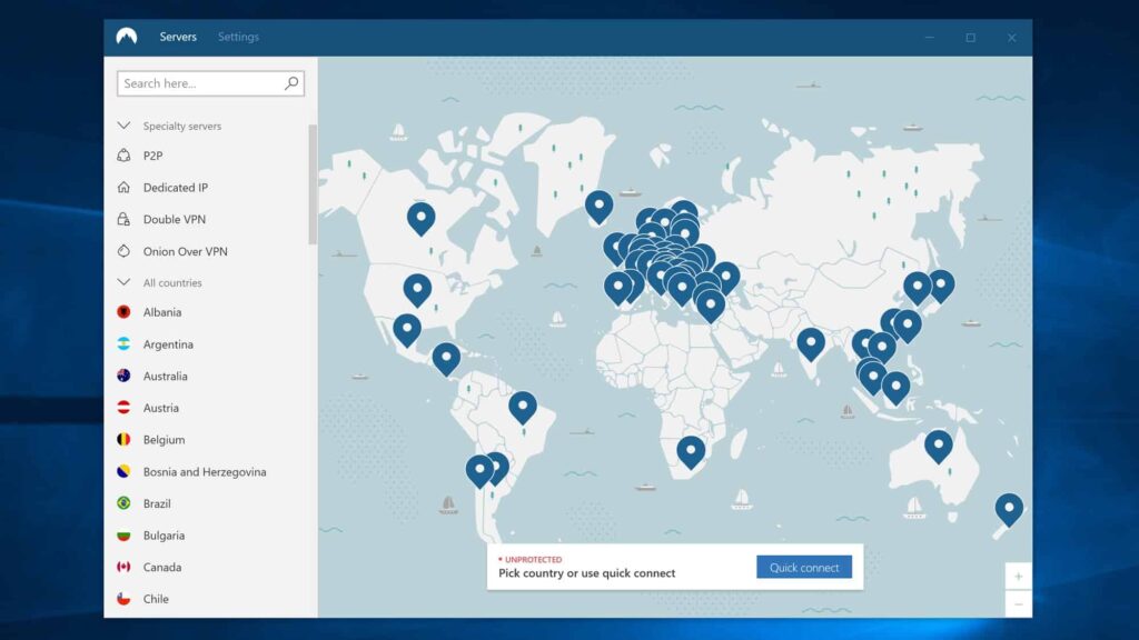 Nord VPN Server Change