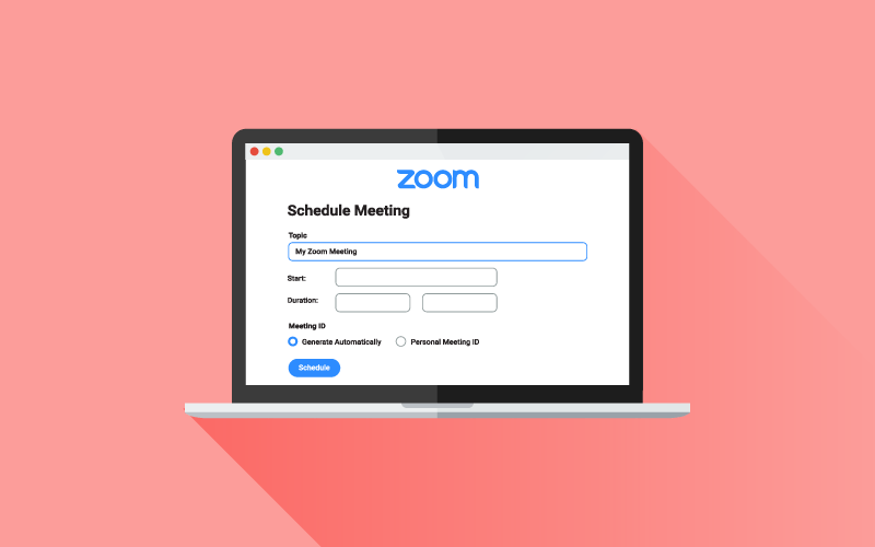 Graphical representation of Zoom on a browser