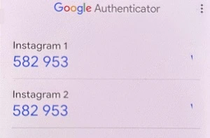Names for different setup key in Google Authenticator