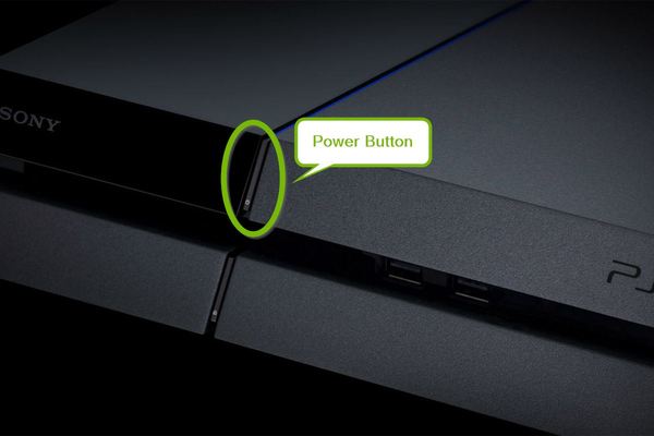 power button on Playstation to restart