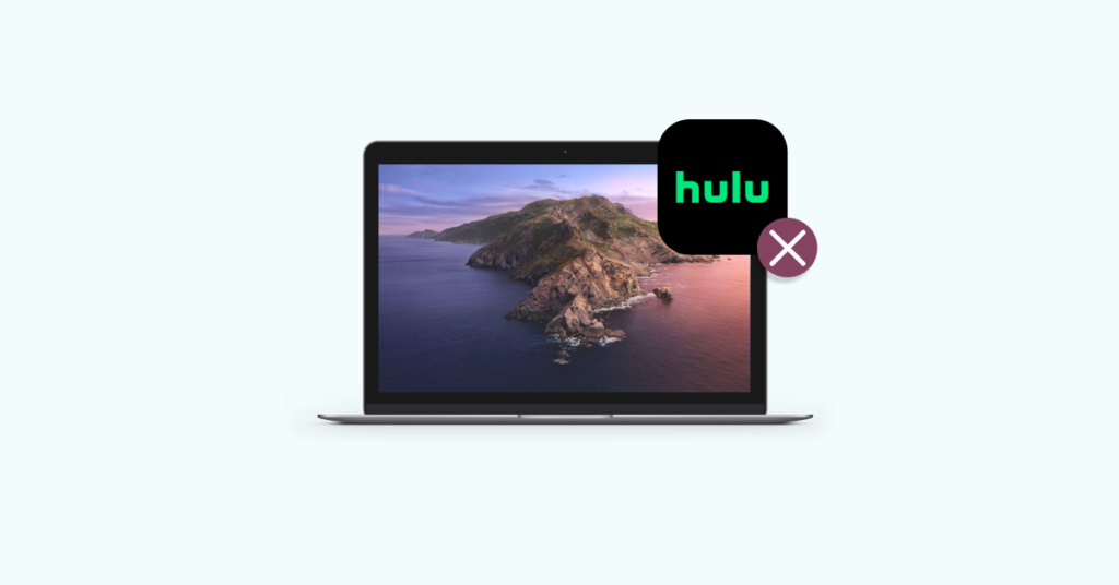 Visual representation of Hulu not working on laptop