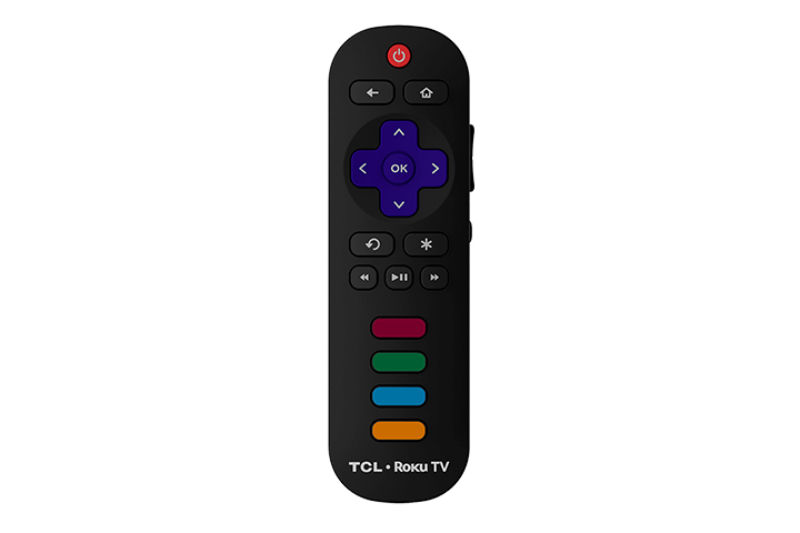 A TCL Roku TV remote