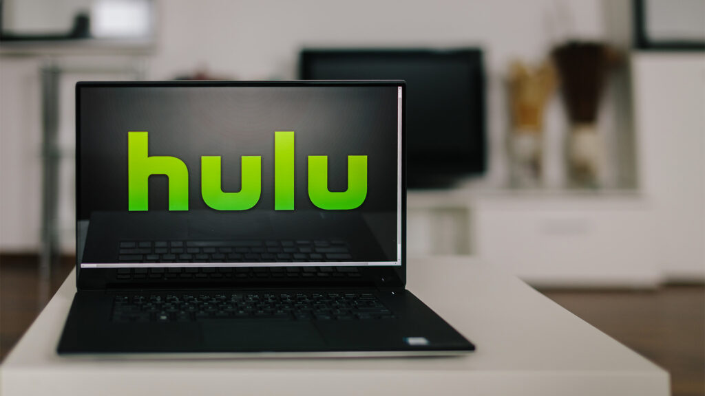 Hulu running on a laptop with good internet connection