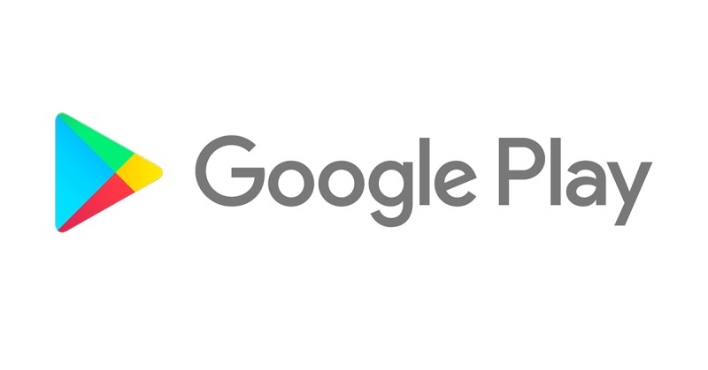 Google Play Store logo on a white background