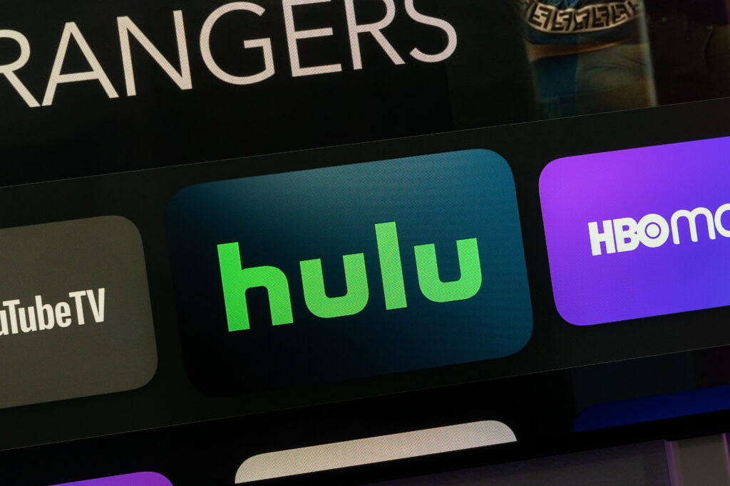 Hulu on screen with other apps besides it