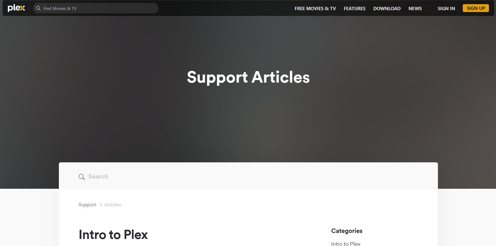 Plex Support