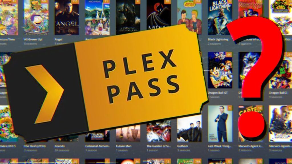 Visual representation of Plex Pass with a question mark