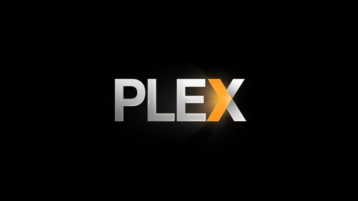 Logo of Plex on a black background