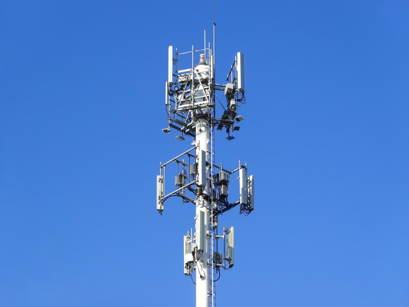 A picture of a cellphone signal tower used for signal triangulation