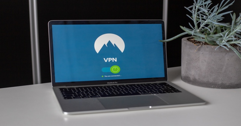 Nord VPN running on a laptop