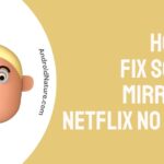 screen mirroring Netflix no video