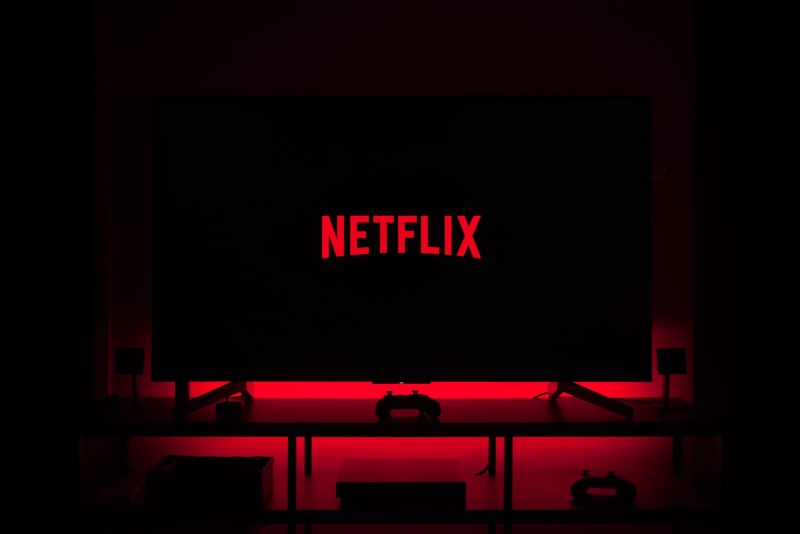 Netflix running on a TV