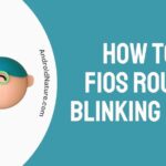Fix FiOS Router Blinking Blue