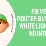 Verizon router blinking white light but no internet (1)